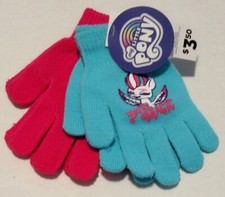 My Little Pony Kids Gloves Blue  Pink Knit - Set Of 2 Pairs Girls