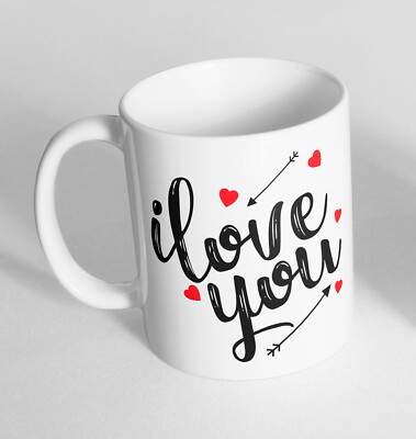 Ich liebe dich bedruckt Keramik Neuheit Tasse lustig Geschenk Kaffee Tee 133