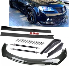 Carbon Fiber Front Bumper Lip /Side Skirt/ Strut Rods For Pontiac G8 GT GTO