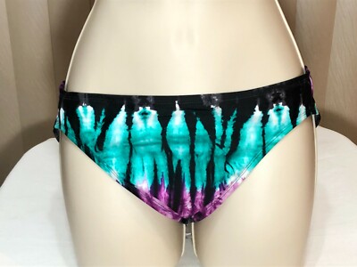 Island Escape Tummy Shaper Bikini Bottom 6 Swim Brief Tie Dye Womens 1740640