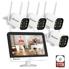 5MP Wifi Wireless IP Security Camera System Home Monitor Outdoor 10CH NVR