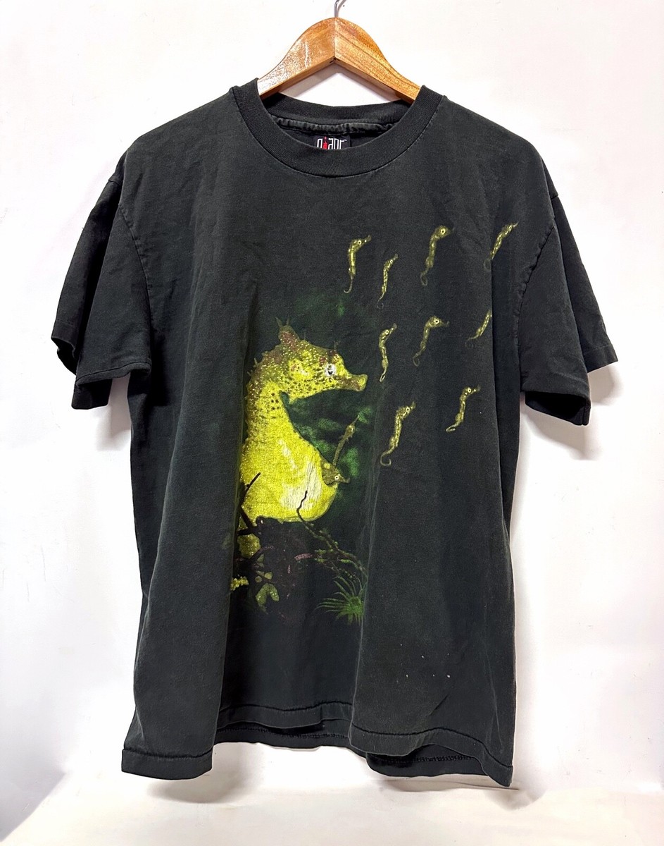 Vintage Nirvana Seahorse T Shirt XL Grunge Kurt Cobain Giant Tag