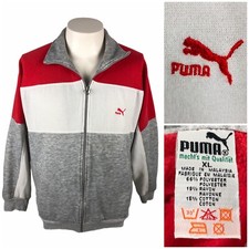 Puma Womens XL Jacket Gray Full Zip Vintage 90s Macht's Mit Qualitat Collection