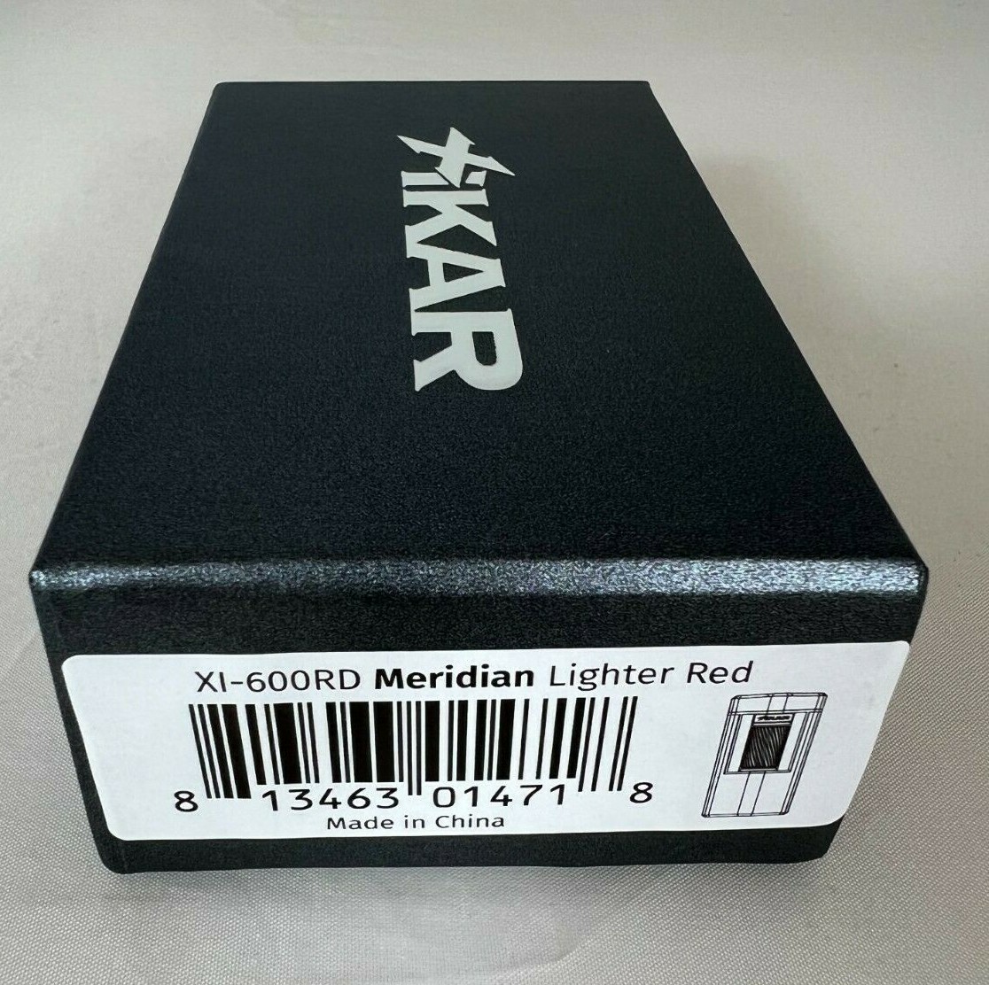 Xikar Meridian Triple Soft-Flame Lighter Red and Gunmetal 600RD BRAND NEW