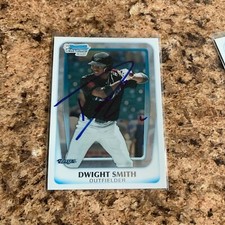 Dwight Smith Jr. Signed 2011 Bowman Draft Chrome Rc Auto Toronto Blue Jays