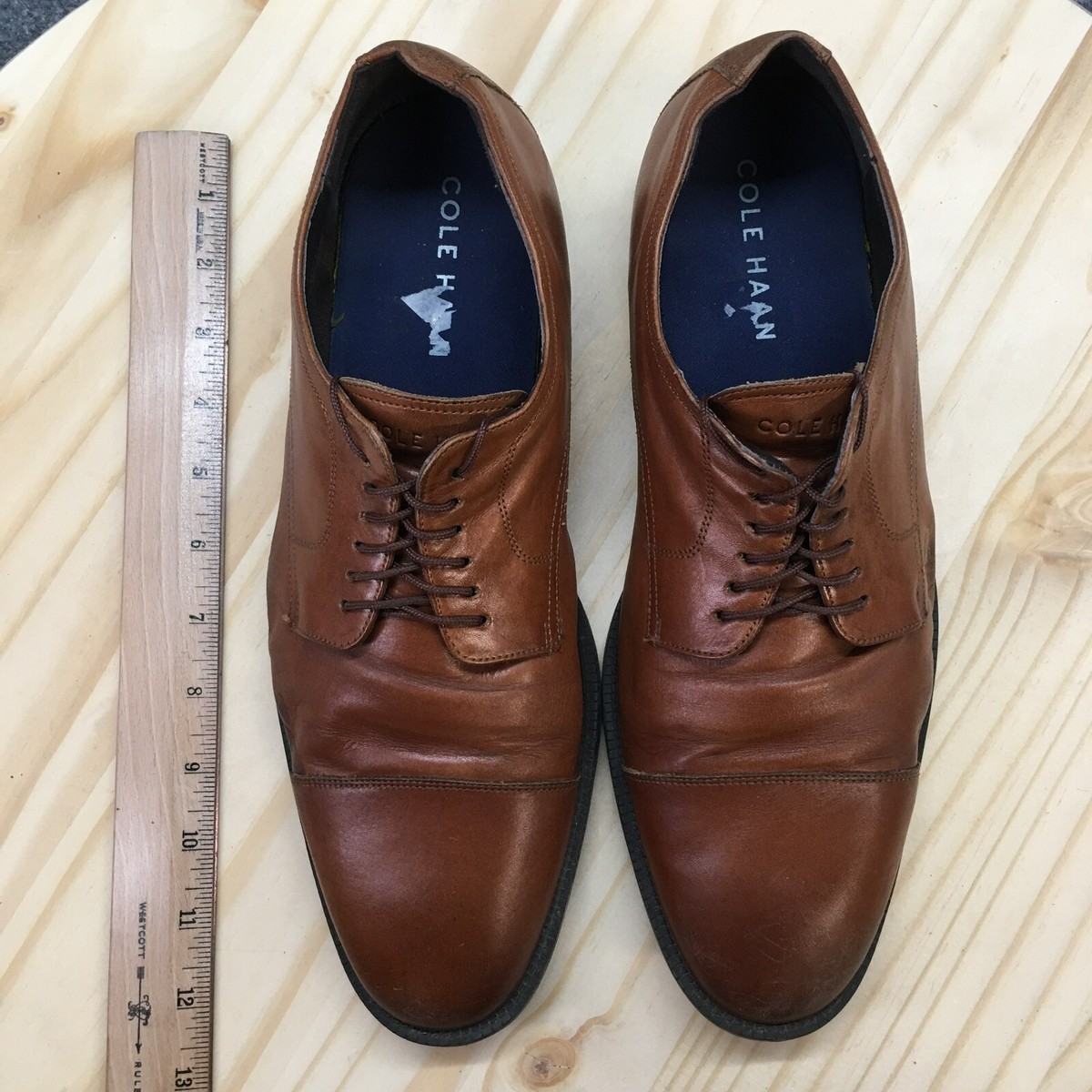 Cole Haan‎ Modern Essentials C34138 Oxford Mens US 9 M Brown Cap Toe Dress Shoes Modern Essentials Cap Oxford Tan | Quarks Shoes main image 2