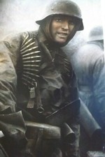 WW2 EN COULEUR Bataille des Ardennes allemande IMPRESSION tirage célèbre allemand. ELITE 6ÈME S