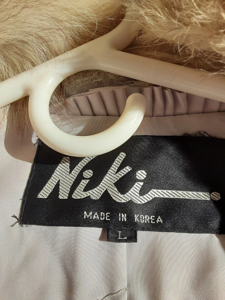 Niki Vintage Natural Blue Fox Fur Jacket In Excellent Condition Size Large. - Image 4 of 4