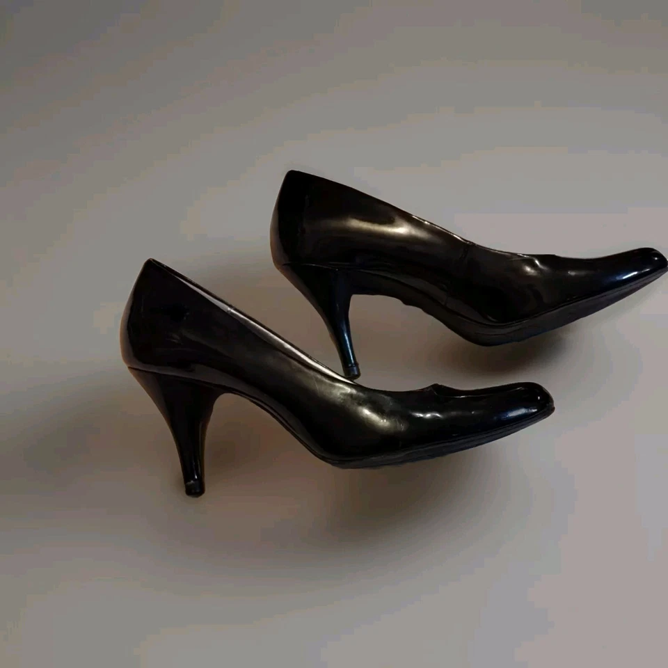 Zapatos de tacón alto con plataforma Bandolino negros charol brillo talla 8,5 EU 39 Foto 3 de 4