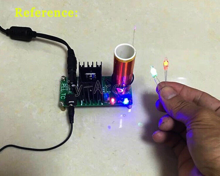 Kits 15W Tesla Mini Coil Plasma Speaker DC 15-24V Wireless Transmitter Generator - Bild 4 von 4