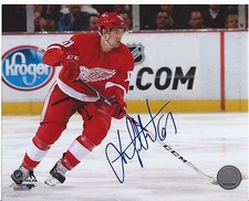 Xavier Ouellet Signed Detroit Red Wings 8x10 Photo Montreal Canadiens