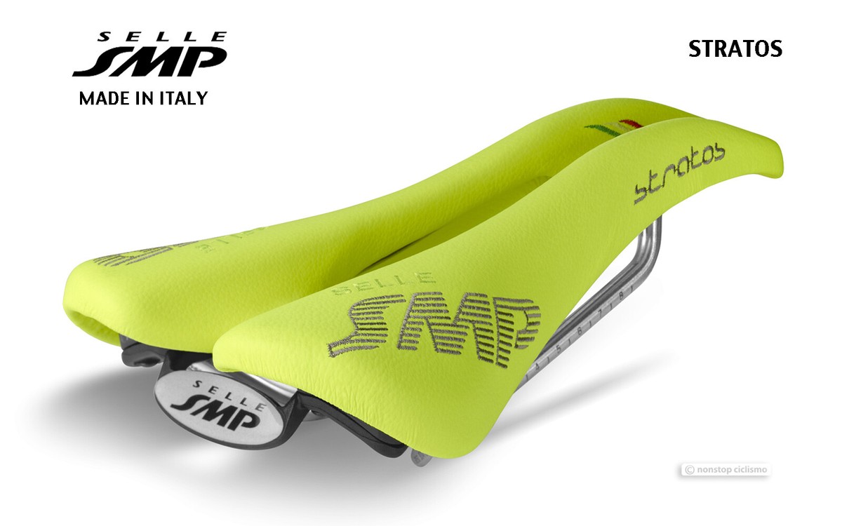 NEW Selle SMP STRATOS Saddle : YELLOW FLUO - MADE IN iTALY! | eBay
