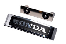 HONDA Front Fork Emblem Large Size Silver Attachment Brackets Set Monkey 125