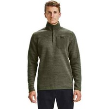 Under Armour NEW MENS XL UA Specialist Henley Pullover Sweater OD GREEN 1316276