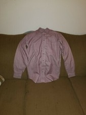 Brooks Brothers XL Brown Plaid Long Sleeve Collared Button Front Dress Shirt