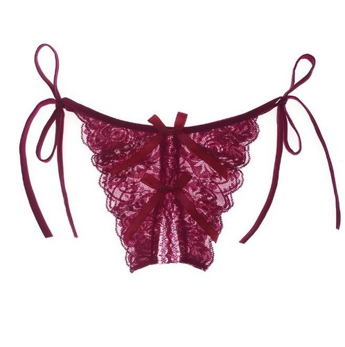 Sexy Mujeres Entrepierna Bragas Con Cordones Parte Inferior Abierta Tanga Tanga Calzoncillos Ropa Interior - Imagen 18 de 22