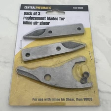 3 Pc Blades for Air Electric Metal Shear Replacement Blades Inline Air Shear New