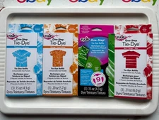Tulip One-Step Tie-Dye Dissolvable Refills Lot of 12 Turquoise Orange Green Red