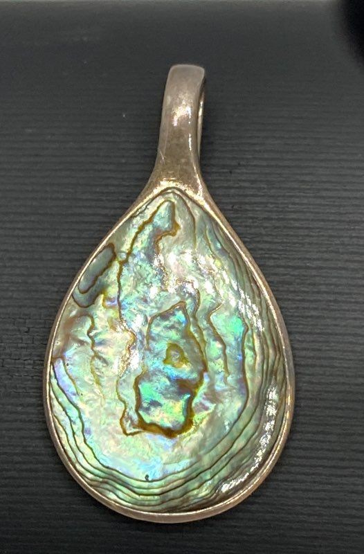 925 Sterling Silver Assorted Abalone Shell Pendan… - image 2