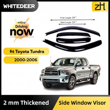Fits Toyota Tundra 2000-2006 Extended Cab Window Visor Sun Rain Deflector Guard