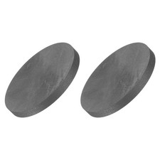 Round Graphite High Purity Electrode 50x5mm for Electrolysis Fusion 2pcs