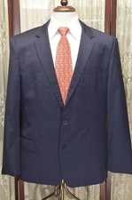 Hugo Boss 44 R Slim Fit Guabello Super 120s wool navy blue 2 vent blazer g7j8