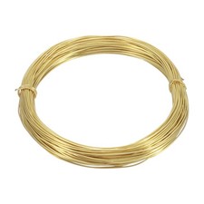 19 Gauge Brass Round Wire, 50 ft Craft Tarnish Resistant Beading Wires