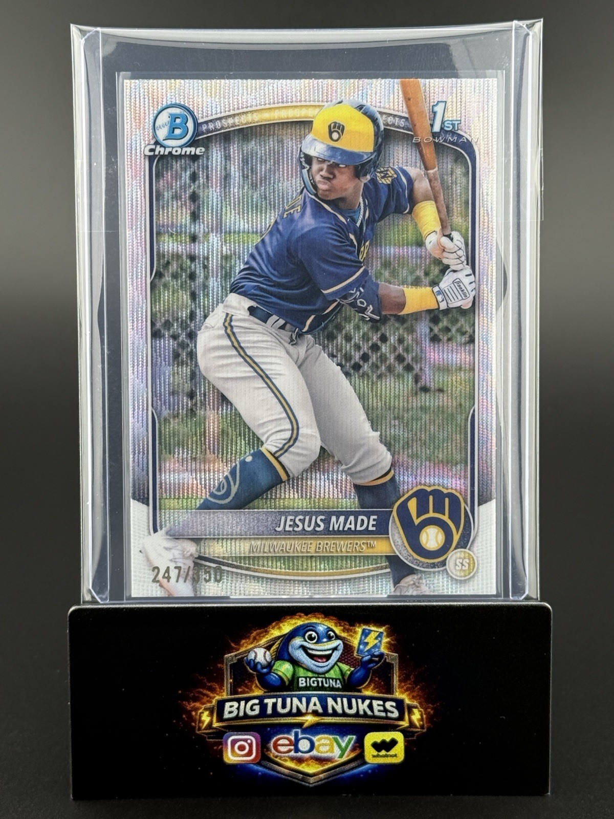 2025 Bowman - Chrome Prospects Jesus Made #BCP-50 Wave Refractor /350 (RC)