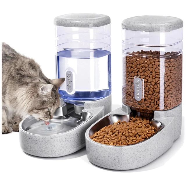 Automatic Pet Feeder with Gravity Food Dispenser
