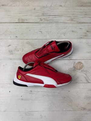 Vintage Ferrari Puma Sf Kart Cat Speedcat Leather Sneakers Men's US 10 Red