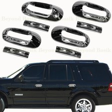 2003-2017 Lincoln Navigator Chrome Door Handle Covers Trims No Passenger Keyhole 2003-2017 Lincoln Navigator Chrome Door Handle Covers Trims No Passenger Keyhole