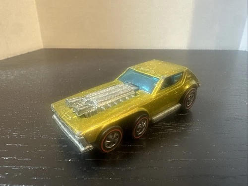 Vintage Hot Wheels Redline Open Fire 1971, Gold Color