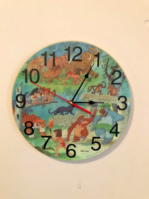 Children's Vinyl Clock Vinyl LP Record Wall Clock Home Art Decor Hand Made