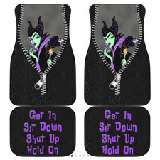 Maleficent Car Floor Mats Get In Sit Down And Hold On Car Floor Mat