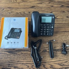 ATT CL2940 Corded Phone With Speakerphone Extra Large Display Buttons Caller ID