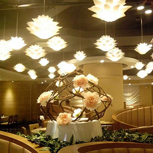 Lightingsky Ceiling Pendant DIY IQ Jigsaw Puzzle Lotus Flower Lamp Shade Kit - Bild 4 von 7
