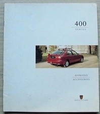 ROVER 400 SERIES Approved Accessories Car Sales Brochure March 1996 #AKM598