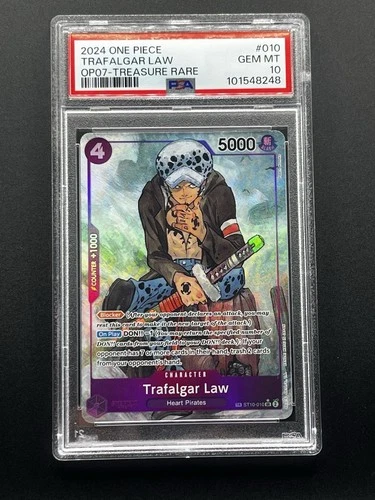 Trafalgar Law ST10-010 Treasure Rare TR Alternate Art One Piece PSA 10