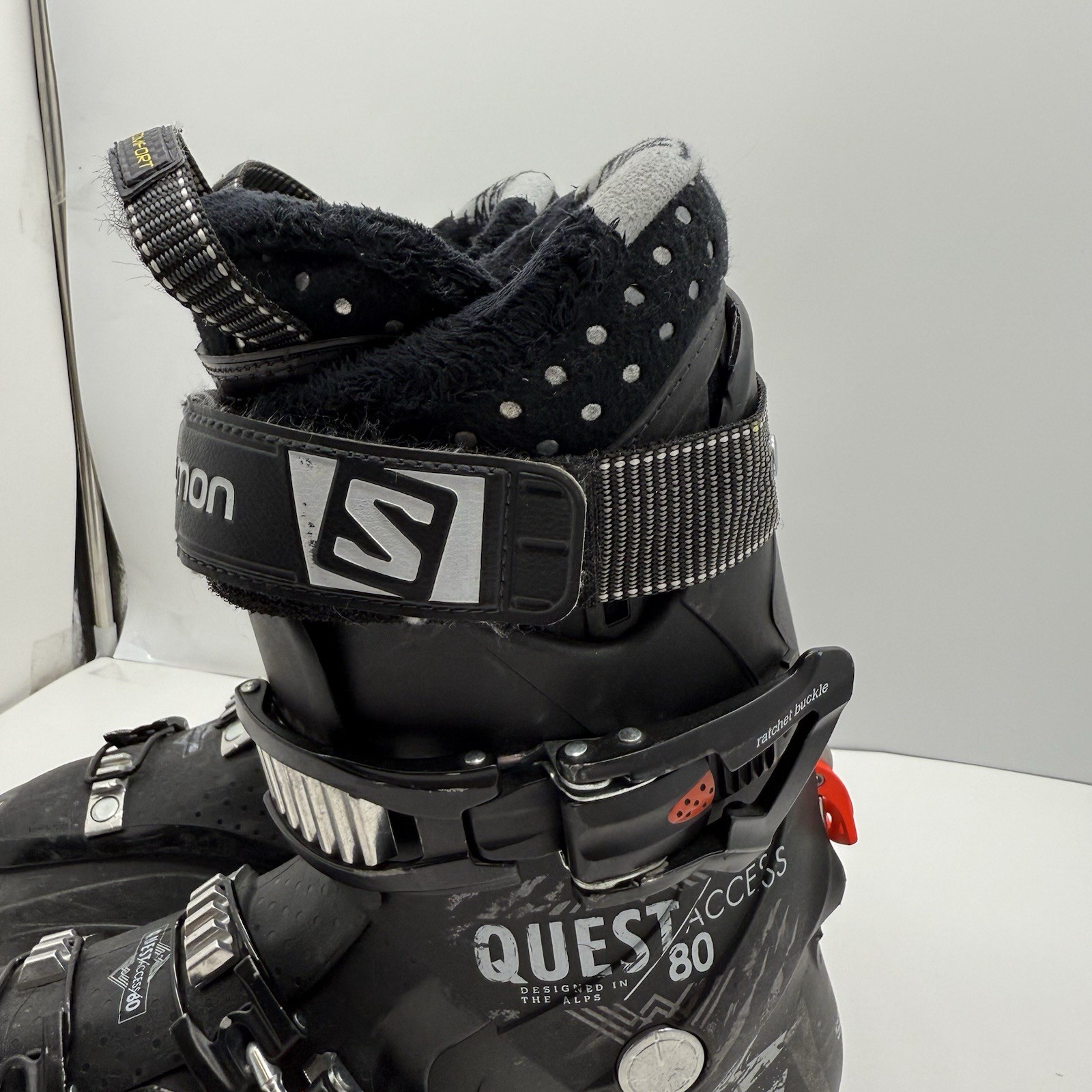 Scarponi da sci Salomon Quest Access 80 uomo 27 27 5 discesa sci alpino nero