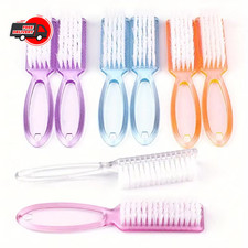 2Pcs Nail Art Brush Long Handle Square Head Multifunctional Dust Cleaning Tool