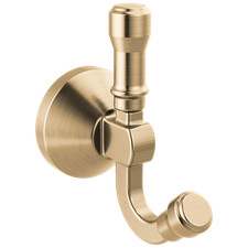 Delta 78435-CZ Robe Hook 3-3/8" Metal Champagne Bronze 2 Hooks Wall Mount