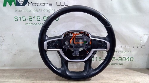 RAM 1500 2019-2023 volante cuero negro OEM 5YK252X7AE - Imagen 1 de 12