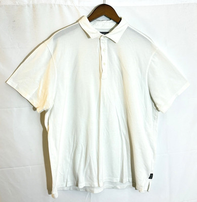 Todd Snyder New York NYC Men's Size 2XL White Short Sleeve Polo Shirt