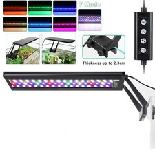 hygger 12-20" Slim Fish Tank Clip-on Lamp Aquarium Light for Aquatic Grow Plant
