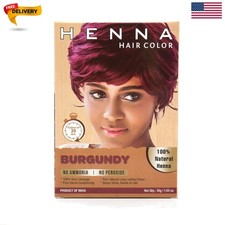 Gentle Ammonia-Free Burgundy Hair Dye: All-Natural Color with 100 Grey Coverage