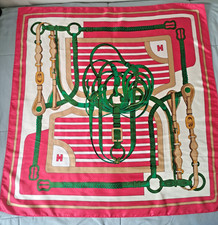 Equestrian Belt Theme Vintage Square Neck Scarf-34-inch