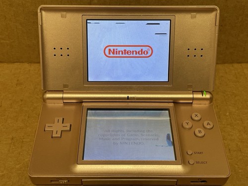 Nintendo DS Lite Nintendogs Rose Gold Pink Paw Print Console & Super Mario Bros - Picture 11 of 16