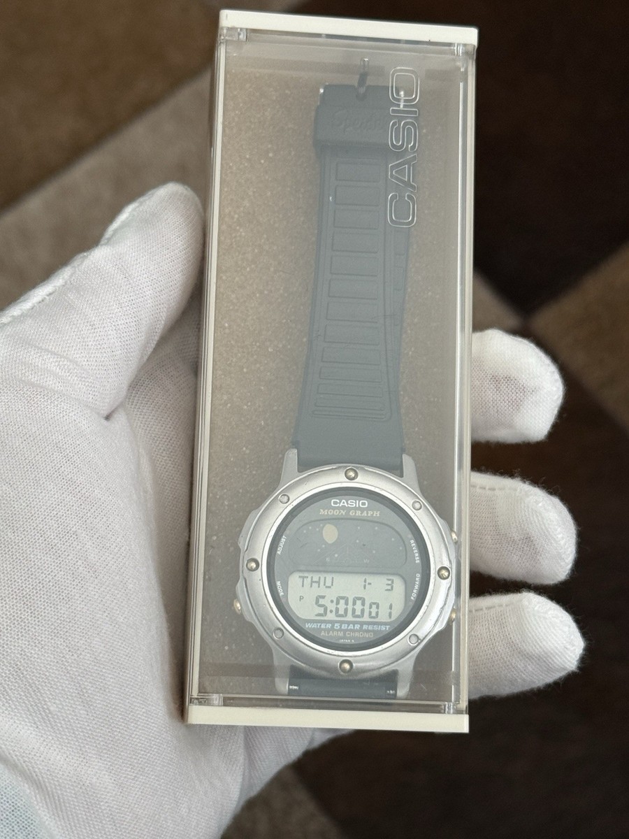 Rare Vintage Casio Moon Graph GMW-61 Men's Digital Moon Phase