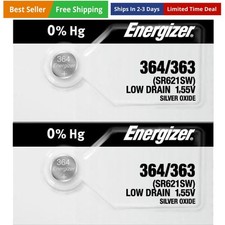 2 X 364 363 Silver Oxide Watch Batteries SR621SW SR60