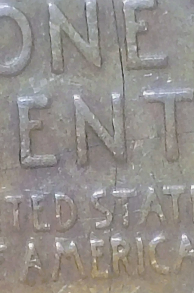 1942 D One Cent Mint Error Strike crack break DDO 1C Wheat penny major Die Odd - Image 3 of 4